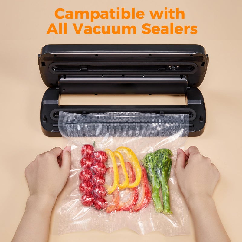 Wevac Vacuum Sealer Bags 8x16' Rolls 6 pack for Food Saver, Seal a Meal, Weston. Commercial Grade, BPA Free, Heavy Duty, Great for vac storage, Meal Prep or Sous Vide - Image 5